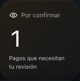 Pagos por confirmar